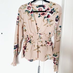 Floral long sleeve top